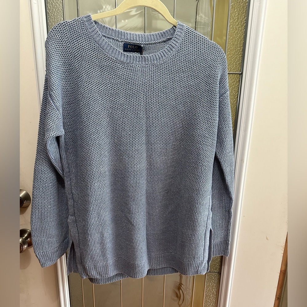 Polo Ralph Lauren light blue sweater new with tags size medium